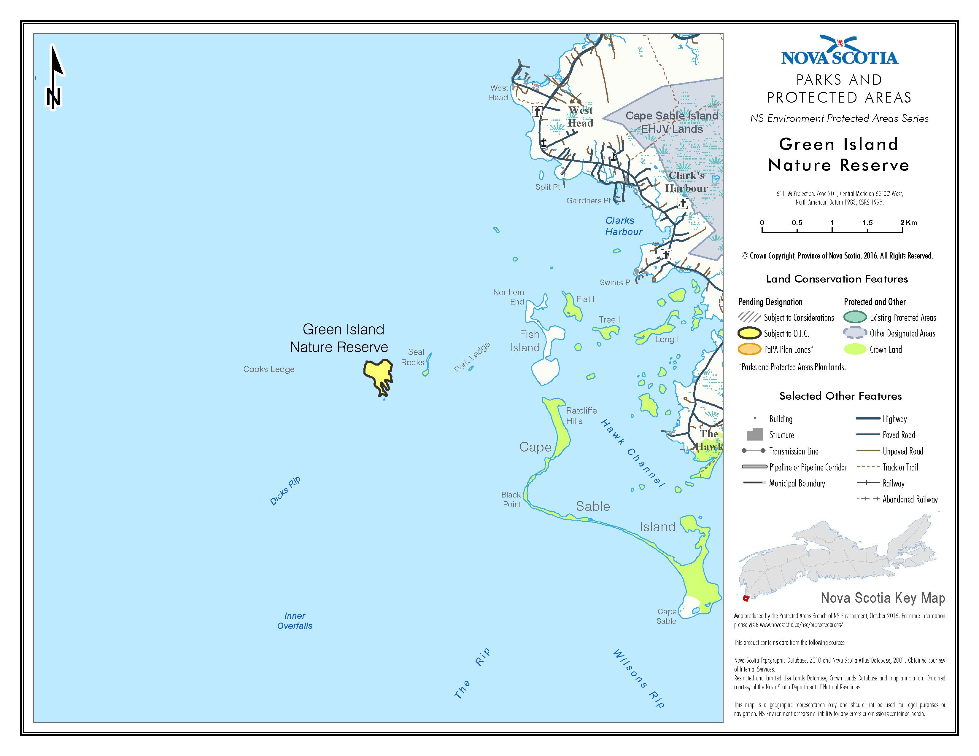 Map of Green Island Nature Reserve